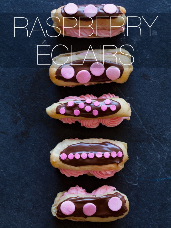 raspberry-eclairs
